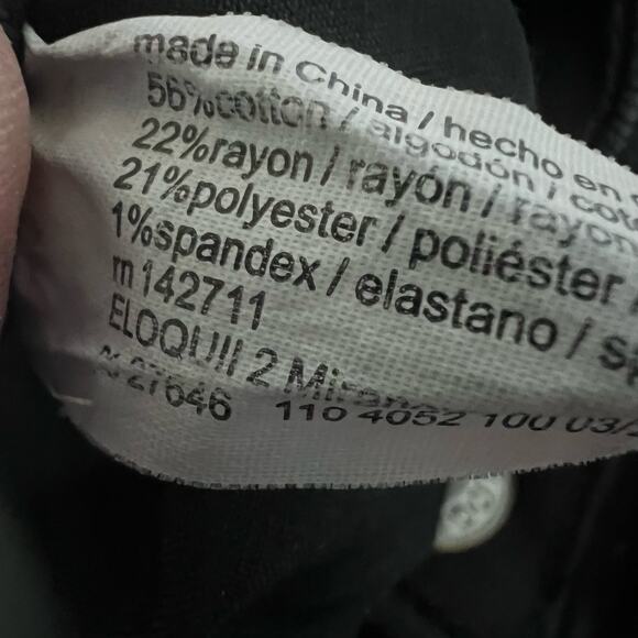 Eloquii Denim Button Fly High Rise Skinny Jeans Distressed Black Womens Size 22 - Picture 6 of 10